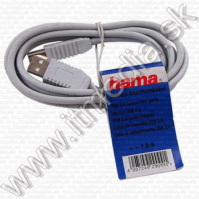 Image of HAMA USB 2.0 Printer Cable --1,8m-- (IT1193)